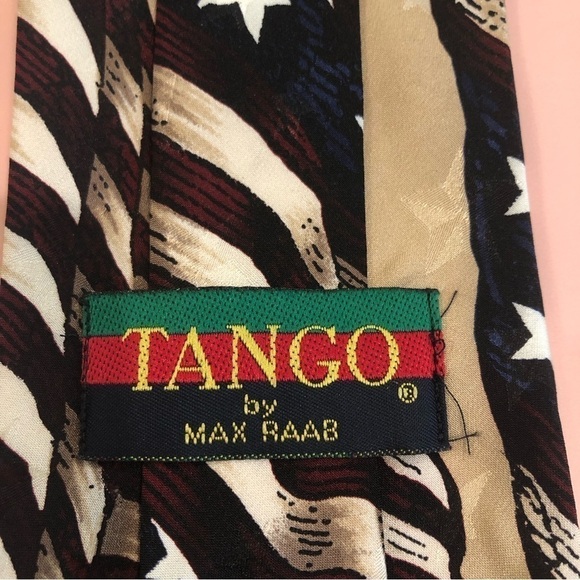 TANGO by Max Raab silk tie Americana Series The First Star Spangled Banner - Picture 3 of 5